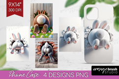 Easter Bunny Phone Case PNG - Bunny Butt Case PNG Product Image 1