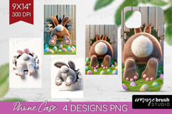 Easter Bunny Phone Case PNG - Bunny Butt Case PNG Product Image 1