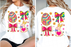 Easter Bunny Png, Easter Coquette Bow Sublimation Product Image 2