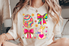 Easter Bunny Png, Easter Coquette Bow Sublimation Product Image 3