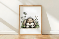Easter Bunny Resting in a Cozy Garden Corner Product Image 3