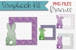 Easter Bunny Scrapbook Frames Squares