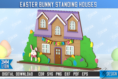 Easter Bunny Standing House| Easter Wooden Decor |Home Décor Product Image 1