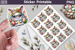 Easter Bunny Sticker | Happy Easter Sticker Printable Product Image 1