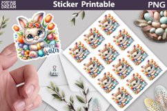 Easter Bunny Sticker | Happy Easter Sticker Printable Product Image 1