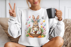 Easter Bunny Sublimation, Easter Basket Png Product Image 2