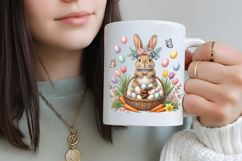 Easter Bunny Sublimation, Easter Basket Png Product Image 4