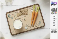 Easter Bunny Treat Tray Laser Cut | Carrot and Milk Board Product Image 1