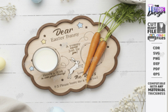 Easter Bunny Treat Tray Laser Cut | Carrot and Milk Board Product Image 1