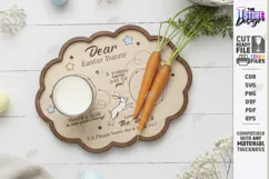Easter Bunny Treat Tray Laser Cut | Carrot and Milk Board Product Image 1