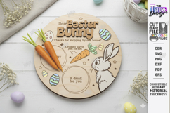 Easter Bunny Treat Tray Laser Cut | Carrot and Milk Board Product Image 1