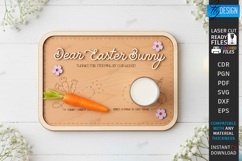 Easter Bunny Treat Tray Laser Cut | Serving Tray | Board SVG Product Image 1