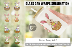 Glass Can Easter Bunny Product Image 1