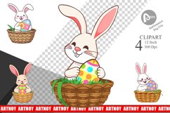 Easter Bunny Clipart Product Image 1
