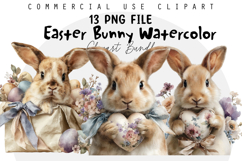 Easter Bunny Watercolor Bundle Product Image 1
