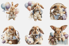 Easter Bunny Watercolor Bundle Product Image 2