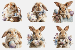 Easter Bunny Watercolor Bundle Product Image 3