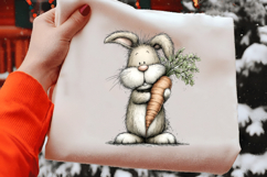 Easter Bunny with Carrot Clipart Product Image 2