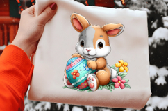 Easter Bunny With Egg Clipart Product Image 2