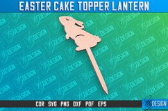 Easter Cake Topper Laser Cut | Happy Easter Design |CNC File Product Image 1
