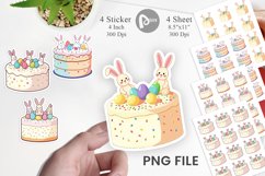 Easter Cake Sticker Product Image 1