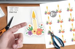 Easter Candle Sticker Product Image 1