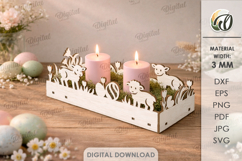 Easter Candle Boxes Bundle Laser Cut. Candle Holder SVG Product Image 12