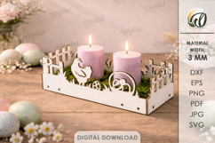 Easter Candle Boxes Bundle Laser Cut. Candle Holder SVG Product Image 4