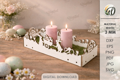 Easter Candle Boxes Bundle Laser Cut. Candle Holder SVG Product Image 7