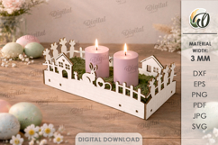 Easter Candle Boxes Bundle Laser Cut. Candle Holder SVG Product Image 10