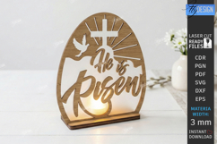 Easter Candle Holder Laser Cut | Christian Scene | Religion Product Image 1