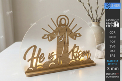 Easter Candle Holder Laser Cut | Christian Scene | Religion Product Image 1