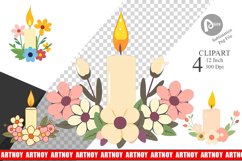 Easter Candle Clipart Product Image 1