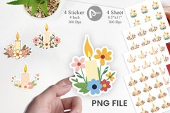 Easter Candle Sticker Product Image 1