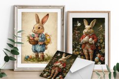 Happy Easter Card| Retro Easter design Cards|bunny| eggs Product Image 2
