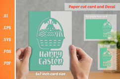 Easter Paper Cut Card SVG 1 Product Image 1