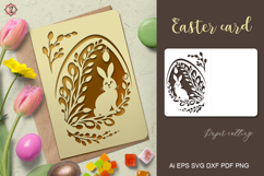 Easter card with cut-out pattern | Cutting template Product Image 1