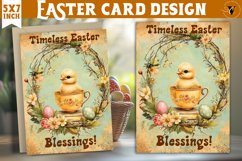 Happy Easter card | Cute Chick | Retro Easter Product Image 1