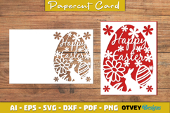 Easter Card Cover Paper Cut Product Image 1