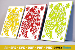 Easter Card Cover Paper Cut Product Image 3