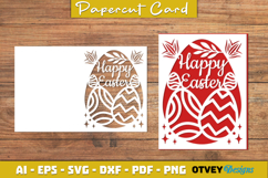 Easter Card Cover Paper Cut Product Image 3