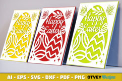 Easter Card Cover Paper Cut Product Image 2