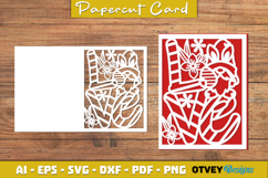 Easter Card Cover Paper Cut Product Image 3