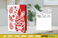 Easter Card Cover Paper Cut Product Image 2