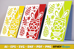 Easter Card Cover Paper Cut Product Image 1