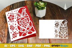 Easter Card Cover Paper Cut Product Image 2