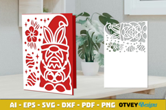 Easter Card Cover Paper Cut Product Image 1