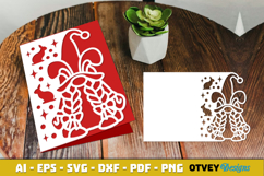 Easter Card Cover Paper Cut Product Image 2