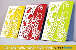 Easter Card Cover Paper Cut Product Image 3