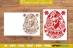 Easter Card Cover Paper Cut Product Image 3